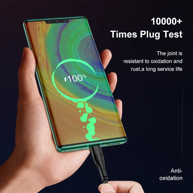 Ảnh Dây cáp sạc KUULAA Type C hỗ trợ sạc nhanh 3A thích hợp cho Android Xiaomi 2