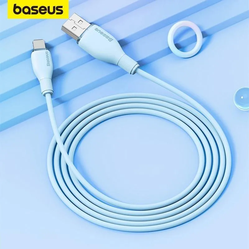 Cáp Sạc Nhanh BASEUS Pudding 2.4A cho iPhone - Bền Bỉ, Giá Tốt chỉ 69K