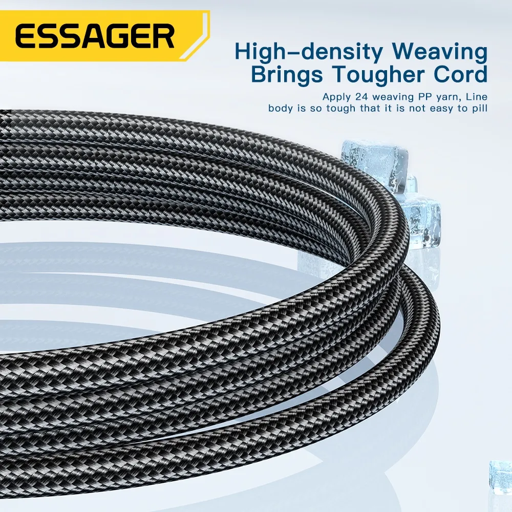 Ảnh Dây cáp sạc nhanh ESSAGER 6A 67W 120W cho Xiaomi 11Pro 12Pro K50 4