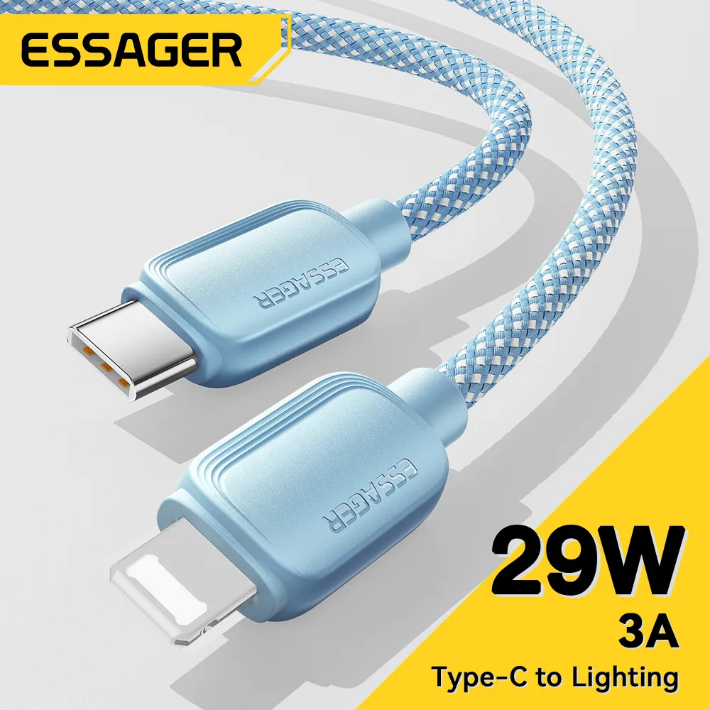 Ảnh Dây cáp sạc nhanh ESSAGER Type C sang IOS PD 29W thích hợp cho ip 14 2
