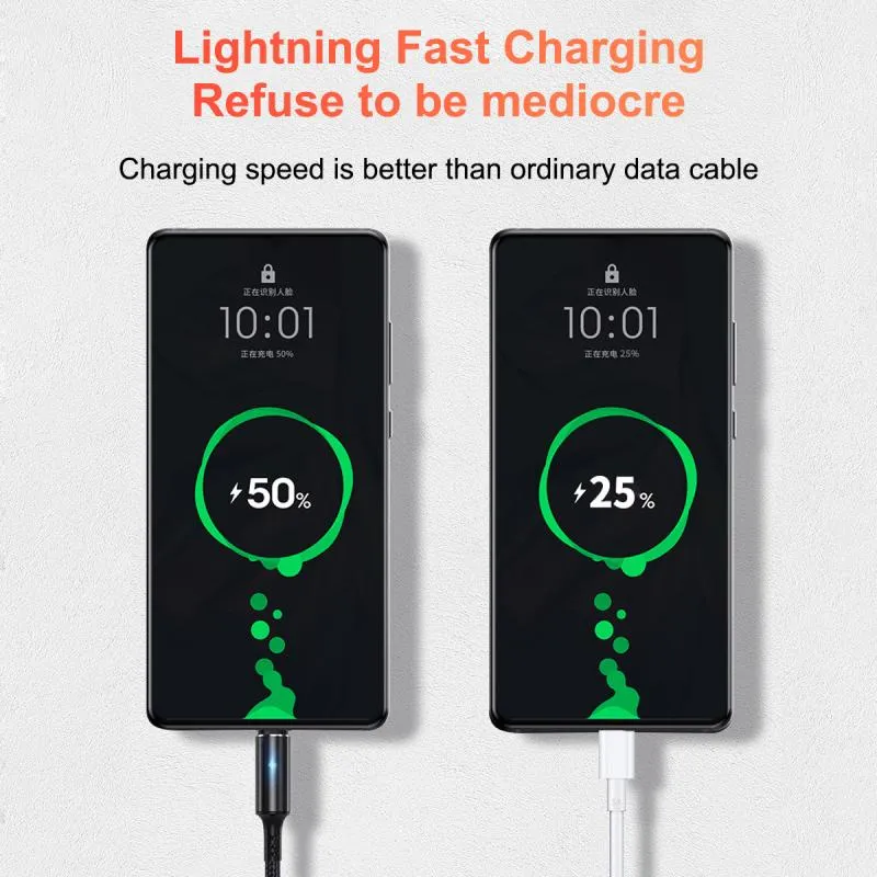 Ảnh Dây cáp sạc nhanh HDOORLINK cổng Micro USB/ Type C/ iOS 25cm thích hợp cho điện thoại 4