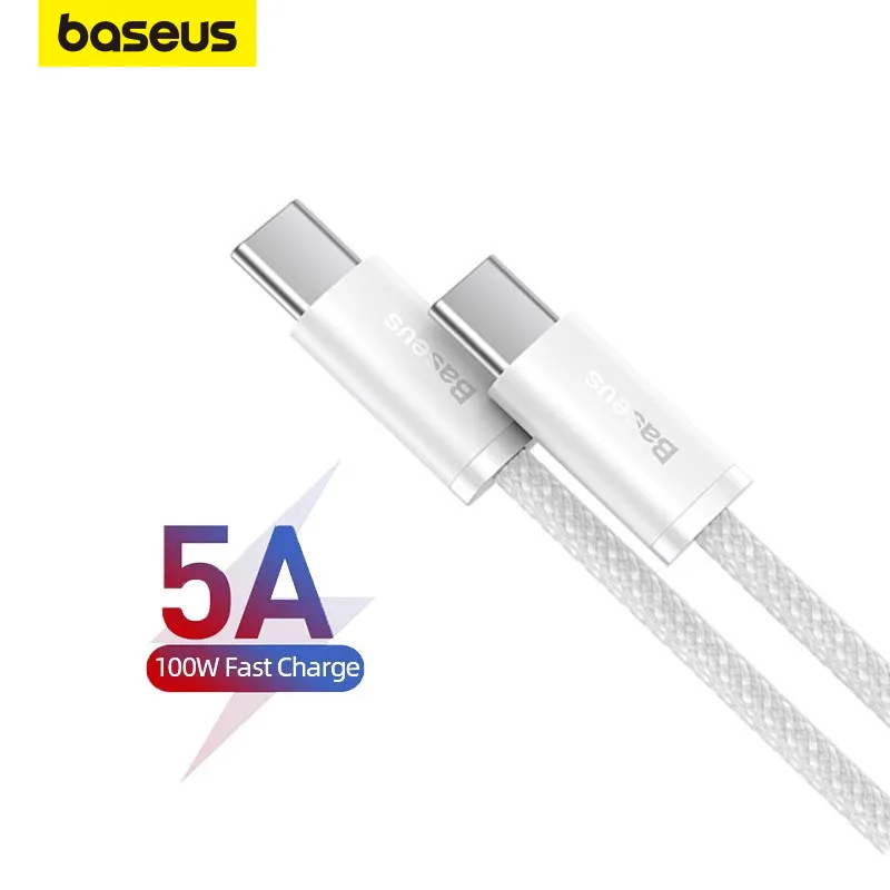 Ảnh Dây cáp sạc nhanh PD Baseus 100W từ Type-C sang Type-C tiện dụng cho Phone 15 Macbook Pro iPad Xiaomi Samsung 1