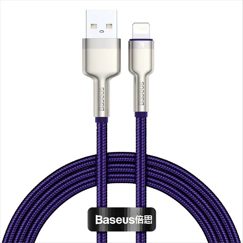 Ảnh Dây Cáp Sạc USB Sang Lighting 2.4A Nhanh Baseus Cho Phone/Ipad Từ USB Sang Phone 2.4A 2