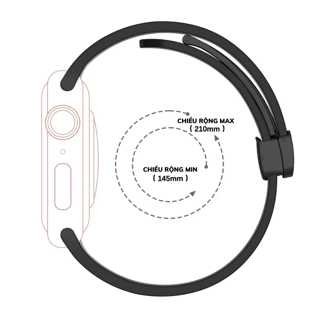 Ảnh Dây Đeo AW Coteetci Sport Khoá Nam Châm Đen Series 8 Ultra 7 6 SE 5 4 49mm 41mm 45mm 44mm 40mm 2