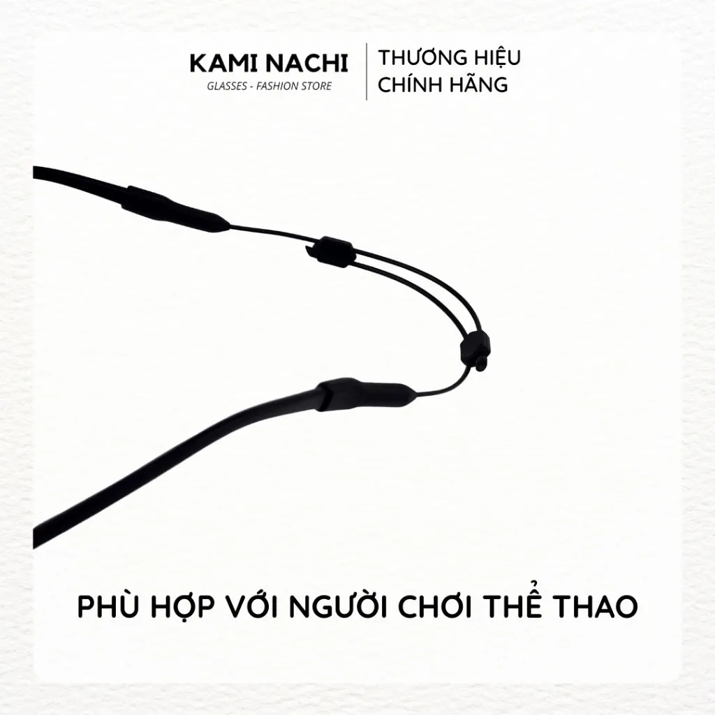 Ảnh Dây đeo giữ chống trượt cho mắt kính chất liệu nhựa silicon, ôm sát vòng đầu KAMI NACHI 3