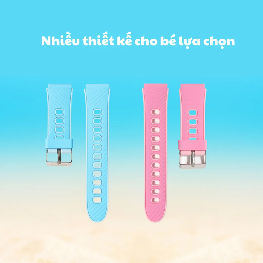 Ảnh Dây đeo đồng hồ thông minh trẻ em Valdus bằng Silicone cao cấp 20 mm chất liệu không gây kích ứng da 4