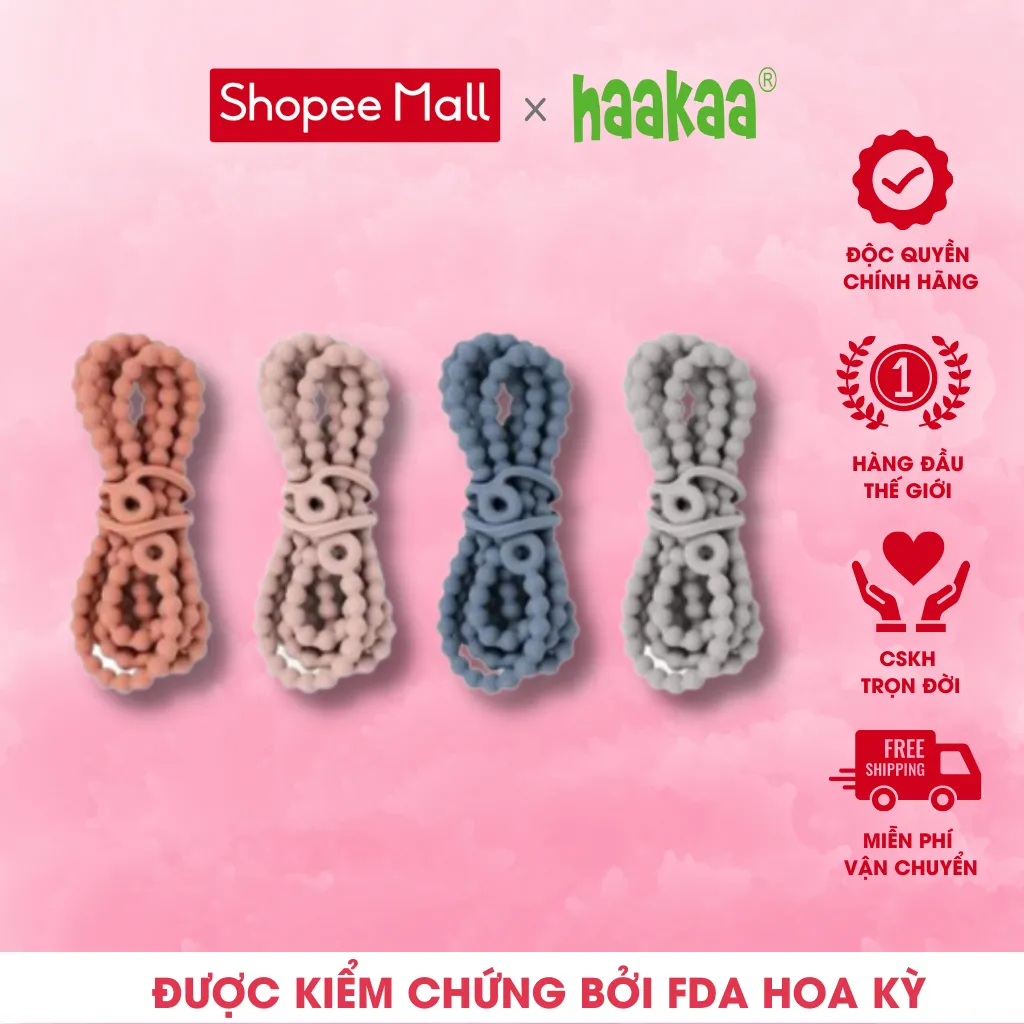 Ảnh Dây đeo silicone Haakaa. Bảo vệ cốc hứng sữa không bị rơi 1