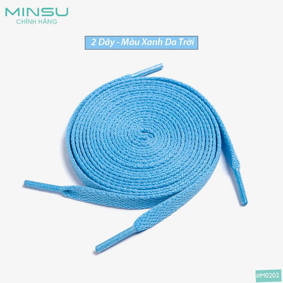 Ảnh Dây Giày Thể Thao Sneaker Dẹp Chính Hãng MINSU M0202 120cm Đủ Màu Siêu Bền Lựa Chọn ShoeLaces Dẹt Cho Phụ Kiện Giày 3