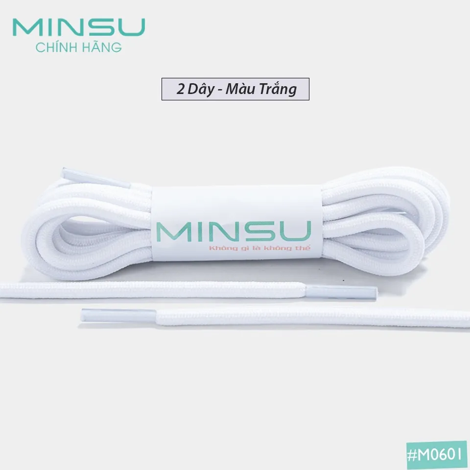 Ảnh Dây Giày Tròn Chính Hãng Siêu Đẹp MINSU M0601 Bản Tròn 120cm Nhiều Màu Sắc Cho Các Loại Giày Thể Thao Sneaker Nam Nữ 4