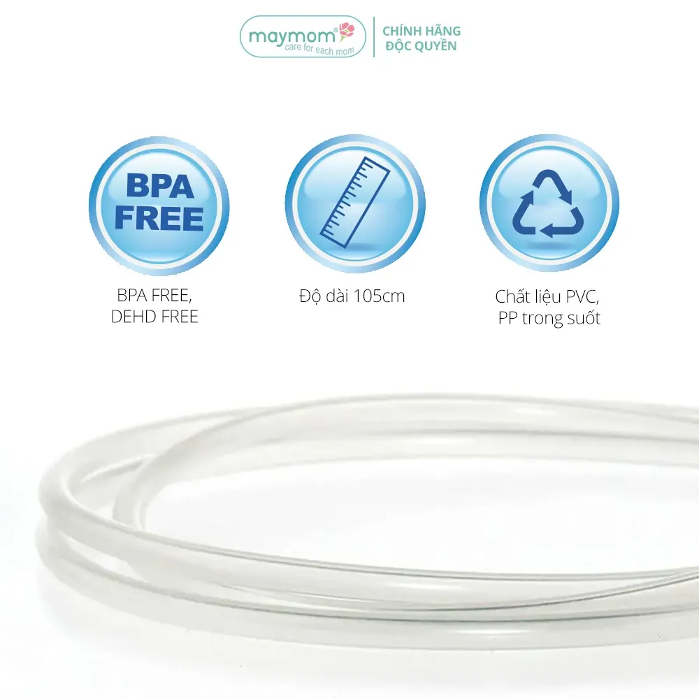 Ảnh Dây Hút Sữa Unimom Thương Hiệu Maymom, Không Chứa BPA, An Toàn 100%, Vệ Sinh Dễ Dàng 2