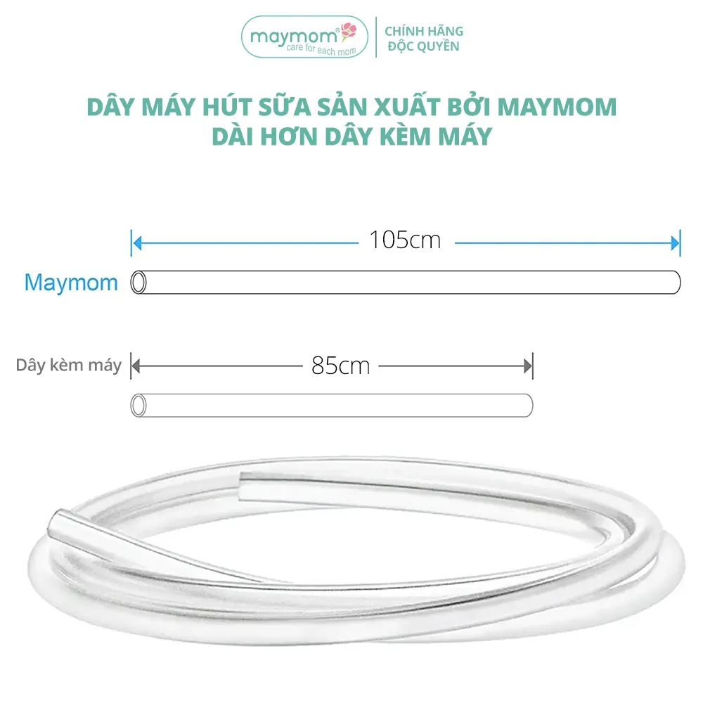 Ảnh Dây Hút Sữa Unimom Thương Hiệu Maymom, Không Chứa BPA, An Toàn 100%, Vệ Sinh Dễ Dàng 4