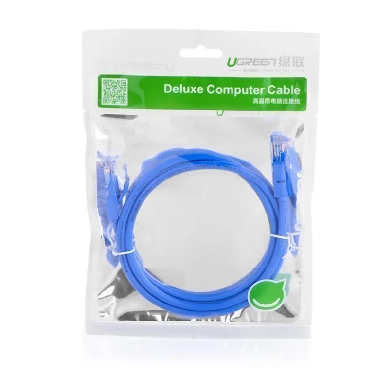 Ảnh Dây mạng bấm sẵn 2 đầu Cat6 UTP Patch Cords UGREEN NW102 (xanh da trời) 4