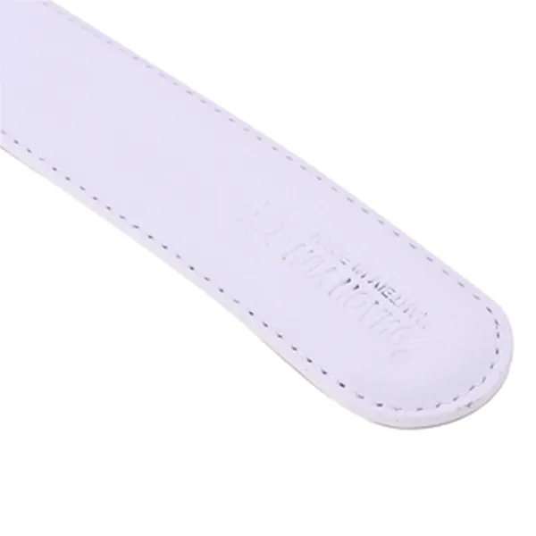 Ảnh Dây nịt nam da bò Huy Hoàng viền chỉ màu trắng HP4140 4