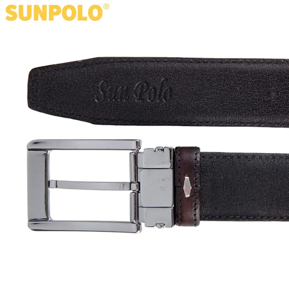 Ảnh Dây Nịt Nam Da Bò Khóa Kim Cao Cấp SUNPOLO - BSMK36 3