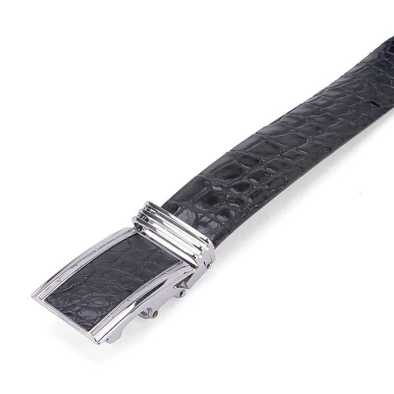 Ảnh Dây nịt nam da cá sấu da bụng 3,5P màu đen, nâu đất, vàng bò, nâu đỏ HP4201-02-03-40 2