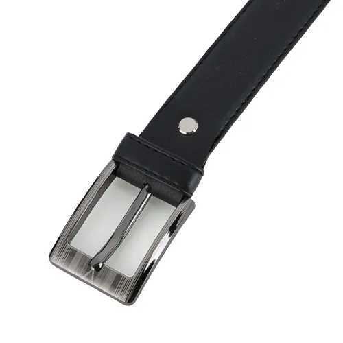 Ảnh Dây nịt nam Huy Hoàng 3,5 phân may viền màu đen HP4005 2