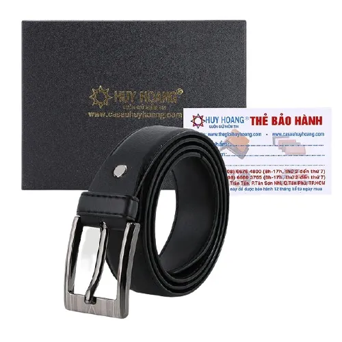 Ảnh Dây nịt nam Huy Hoàng 3,5 phân may viền màu Bò HP4004, Đen HP4005, Nâu HP4006 4