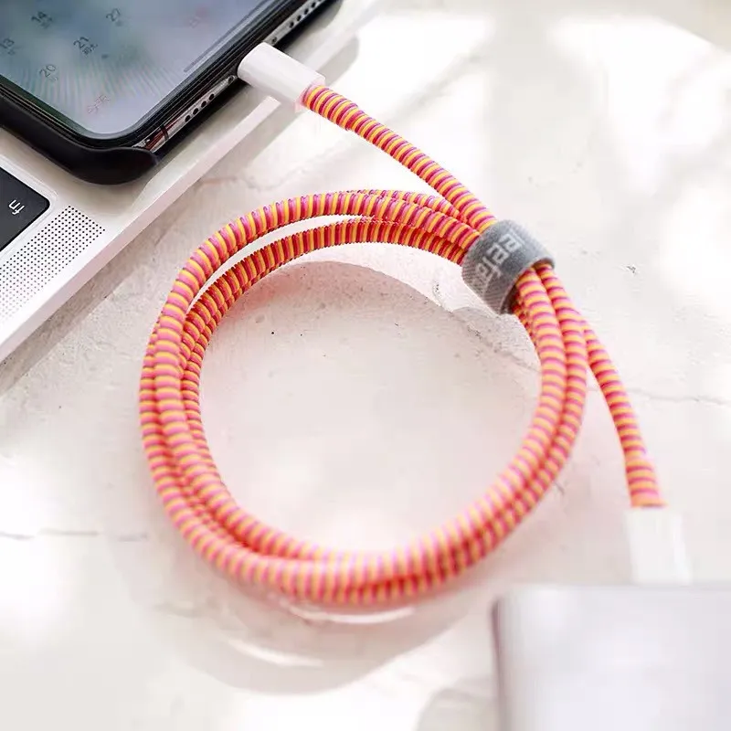 Ảnh Dây quấn bảo vệ tai nghe , cáp sạc nhiều màu sắc - Vinzy 2