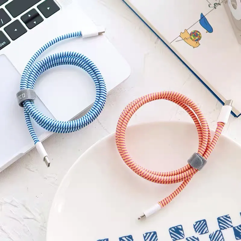 Ảnh Dây quấn bảo vệ tai nghe , cáp sạc nhiều màu sắc - Vinzy 4