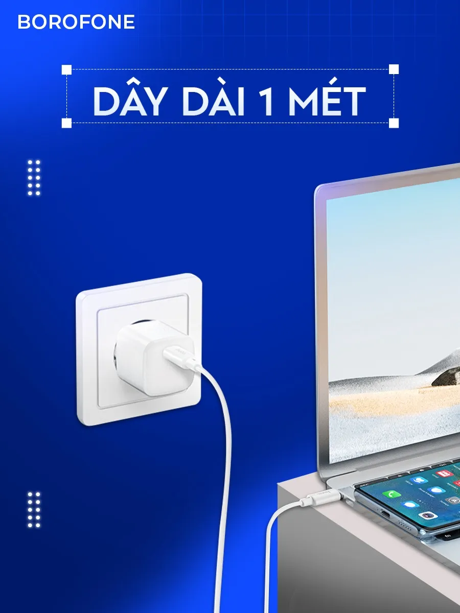 Ảnh Dây sạc Hoco X88 60W Type-C to Type-C dành cho android: samsung, oppo.. dây dài 1 mét 3