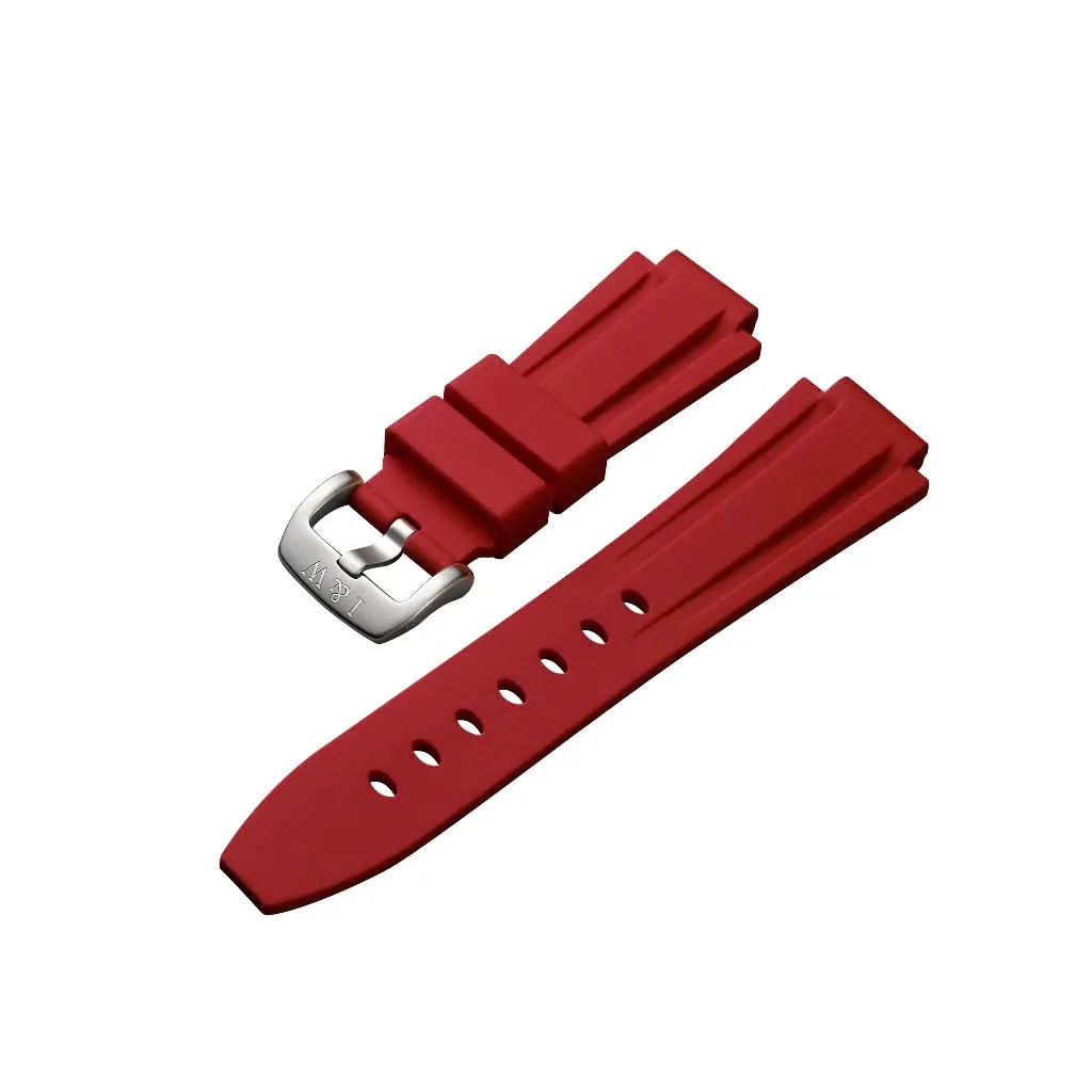 Ảnh Dây Silicon đồng hồ nam I&W Carnival chính hãng SL02 màu đen- Khóa cài bền bỉ chống nước tuyệt đối 4