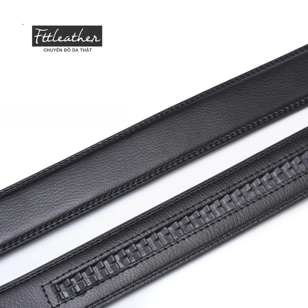 Ảnh Dây thắt lưng da bò không mặt may viền Ftt Leather 2