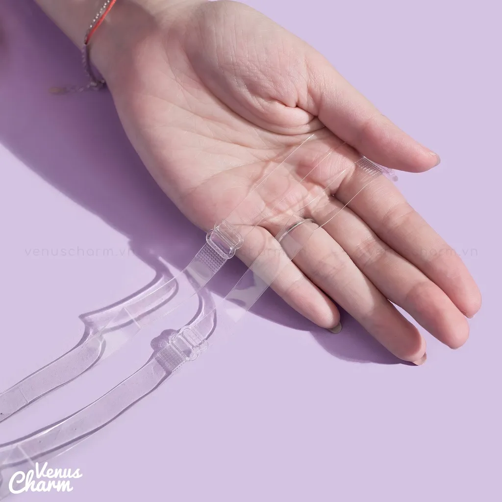 Ảnh Dây trong xịn áo ngực Venus Charm bản dẹt loại dày phối đồ hở vai mùa hè 4