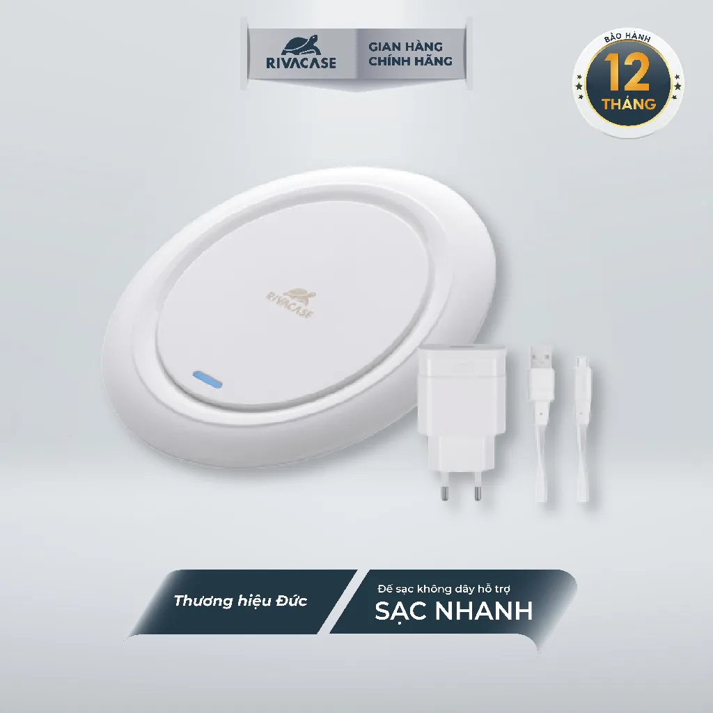 Ảnh Đế sạc không dây Rivacase VA4914 WD1 hỗ trợ sạc nhanh - Hàng Chính Hãng 1