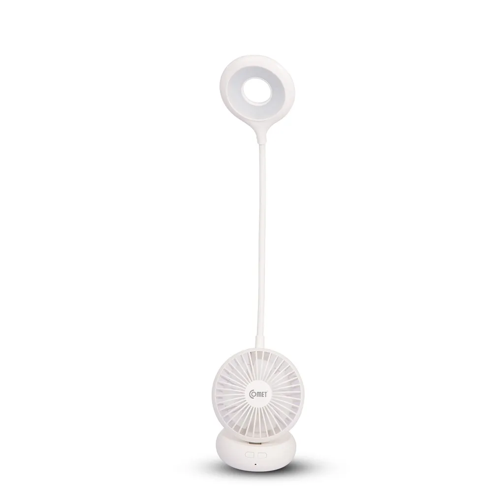 Ảnh Đèn bàn sạc led COMET CT176 4W kiêm Quạt sạc 4W, tổng công suất 8W 4