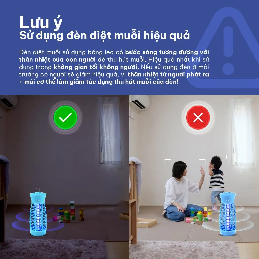 Ảnh Đèn Bắt Muỗi Côn Trùng COMET CM069 6W Đa Năng, Thiết Kế Gọn, Hiệu Quả, An Toàn 4
