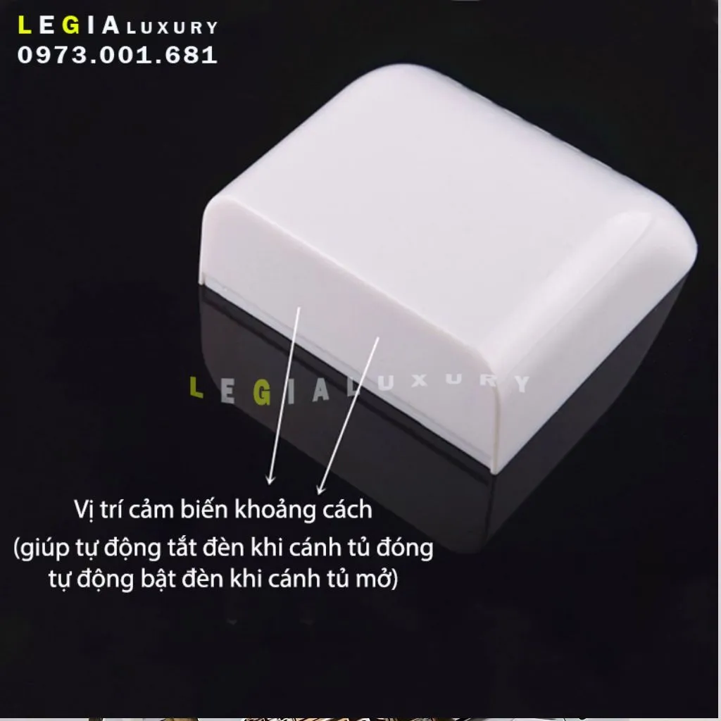 Ảnh Đèn LED cảm ứng tự động sáng Lê Gia | Đèn LED cảm biến gắn tủ cánh cửa tủ thông minh | Đèn LED cảm biến siêu nhạy 2