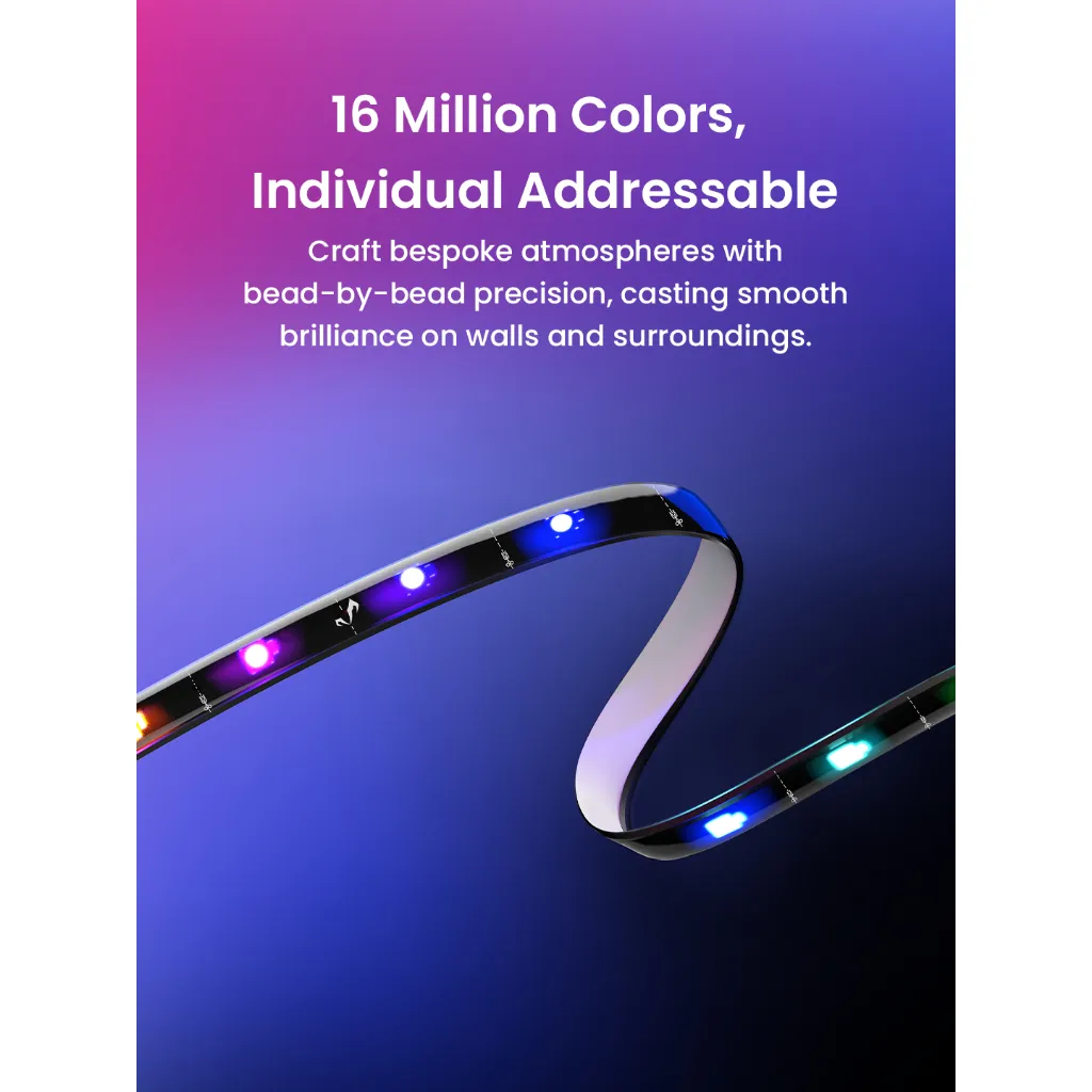 Ảnh Đèn led dây Yeelight Obsid RGBIC - 16 triệu màu, Đồng bộ âm nhạc, Hỗ trợ Homekit 4