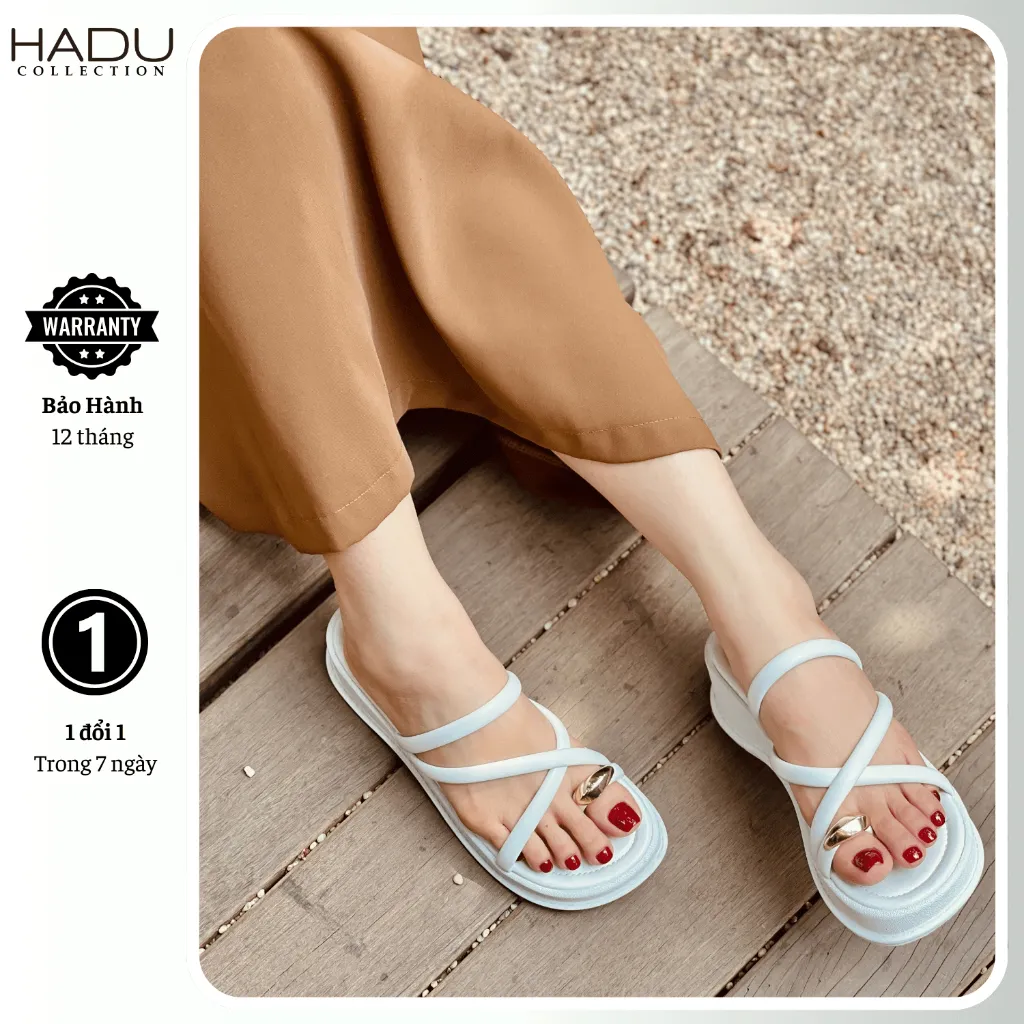 Ảnh Dép Bánh Mì Quai Xỏ Ngón 5P KATIFA K507D Chất Da PU Cao Cấp Đế PU Êm Mềm Bảo Hành 12T 3