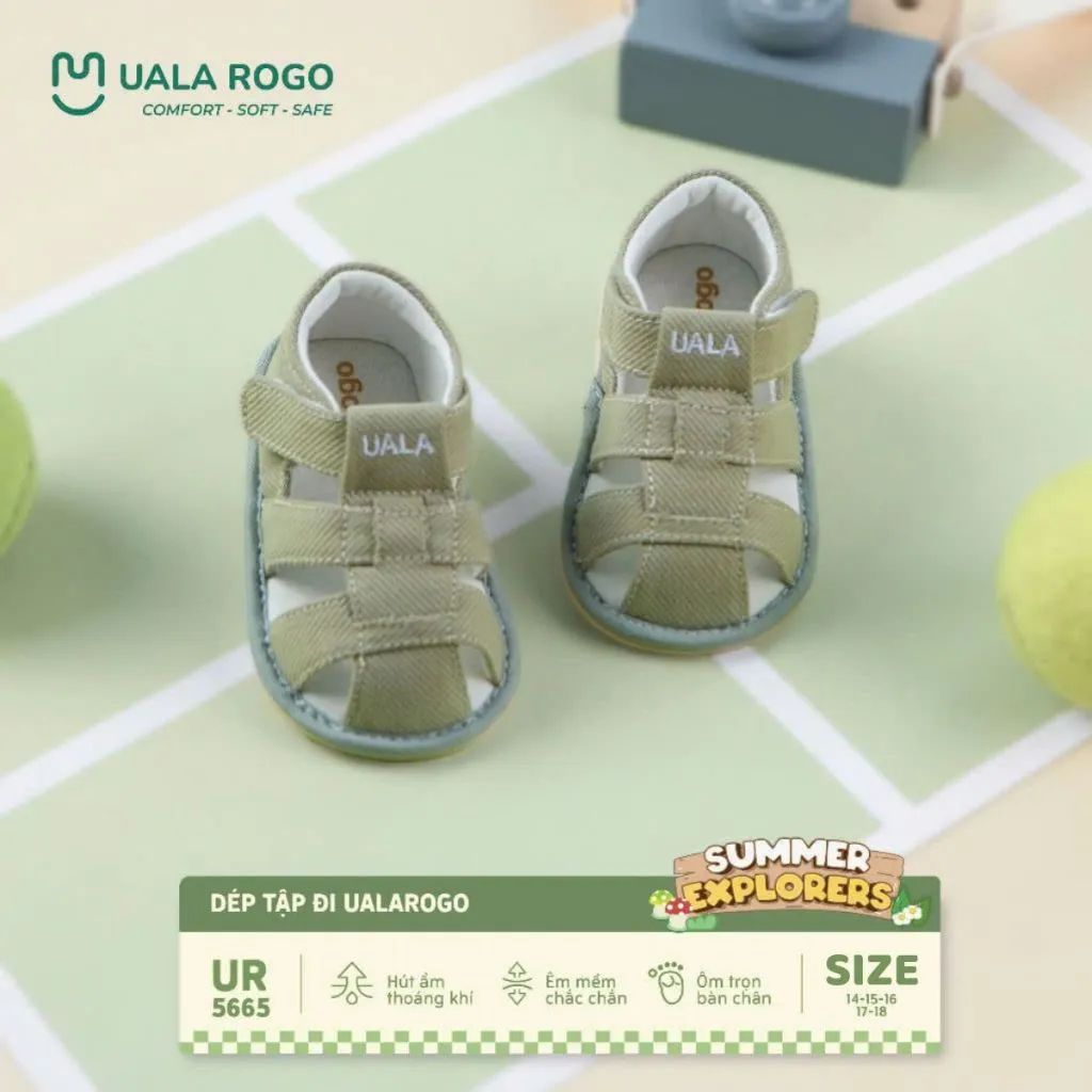 Review Dép Bé Gái Tập Đi Ualarogo Sandal 5584 | Chống Trượt, An Toàn