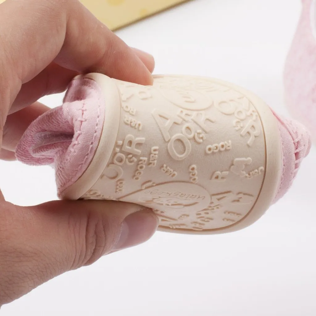 Ảnh Dép bé gái tập đi Ualarogo sandal đế cao su chống trượt an toàn quai dán điều chỉnh rộng chật 5584 4
