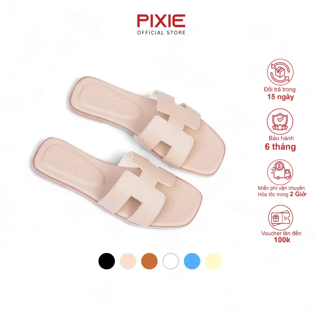 Ảnh Dép Bệt Nữ Quai Chữ H Pixie X956 1