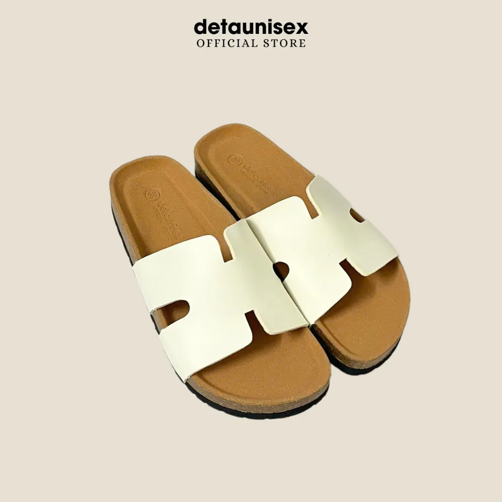 Ảnh Dép Birken đế trấu chữ H nam nữ thời trang DETAUNISEX - DETA14TD 3