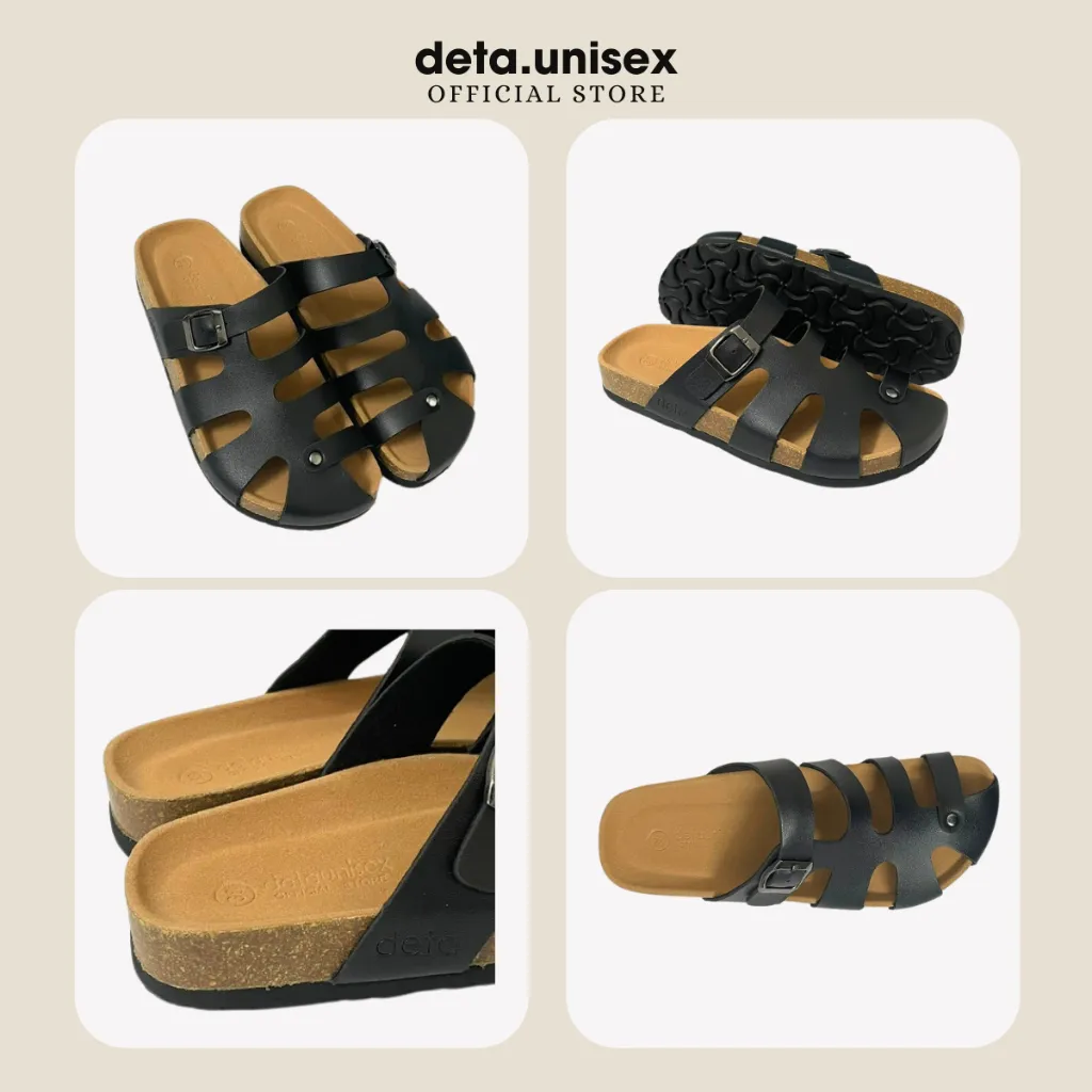 Ảnh Dép Birken đế trấu nam nữ rọ chiến binh bít mũi Detaunisex - DETA41 1