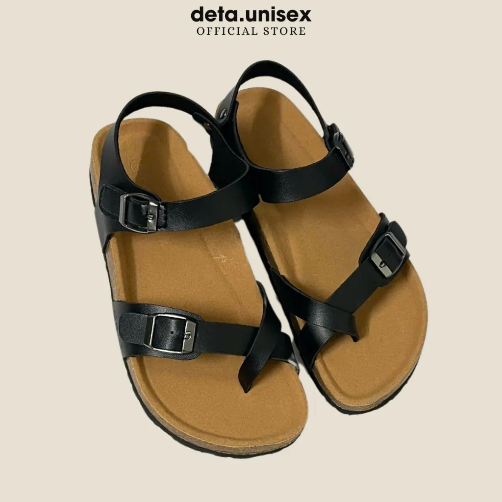 Ảnh Dép Birken đế trấu sandal xỏ ngón nam nữ Detaunisex cực bền êm chân - SATA22 1