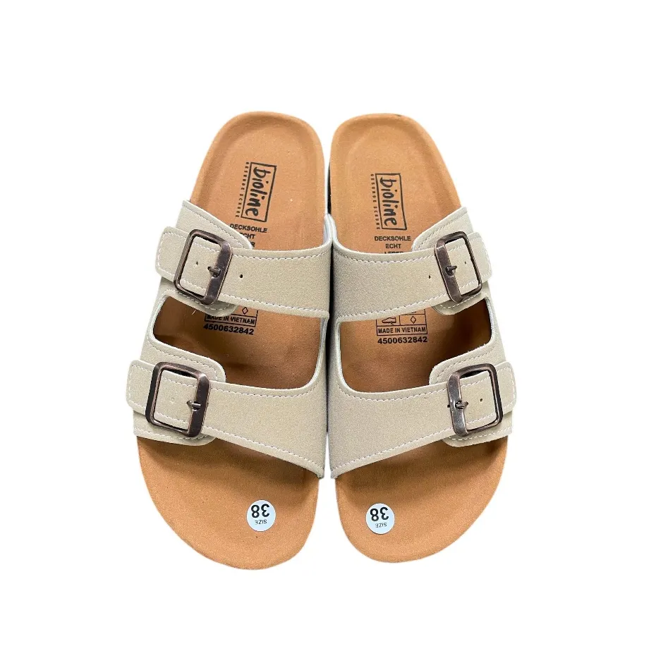 Ảnh Dép Birken, Dép Đế Trấu, Dép lê Unisex Nam và Nữ Thiết Kế Dép Hai Quai Ngang Da PU Cao Cấp May Viền - PUM01 1