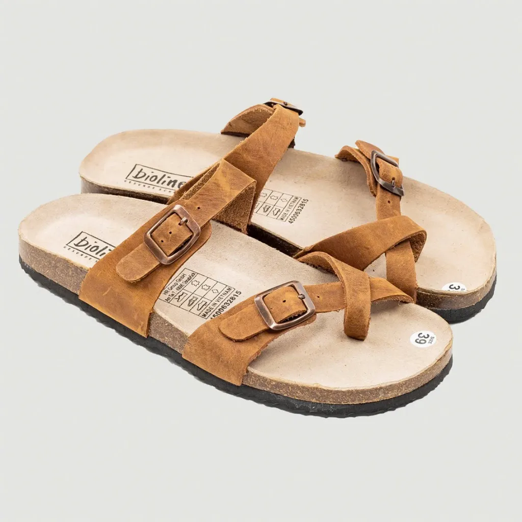 Đánh Giá Dép Birken Đế Trấu BIOLINE Official D06 - Da Bò Thật, Êm Chân, Tốt Cho Sức Khỏe