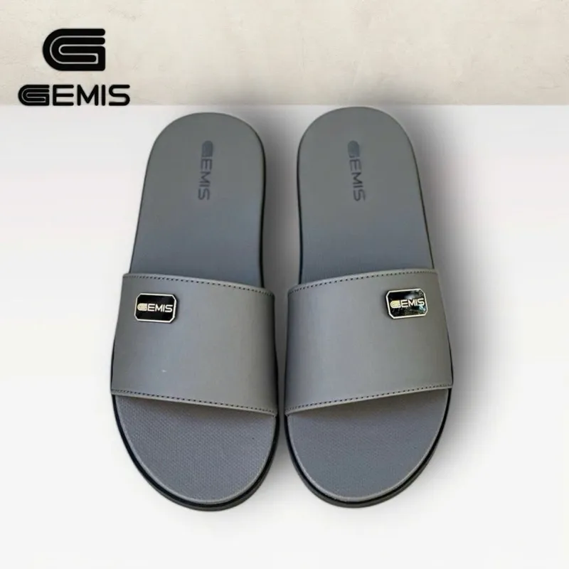 Ảnh Dép Da Lê Quai ngang Nam đế kép 2 lớp cao 2cm - Đế Bằng Cao Su - Kiểu dáng ôm chân 2
