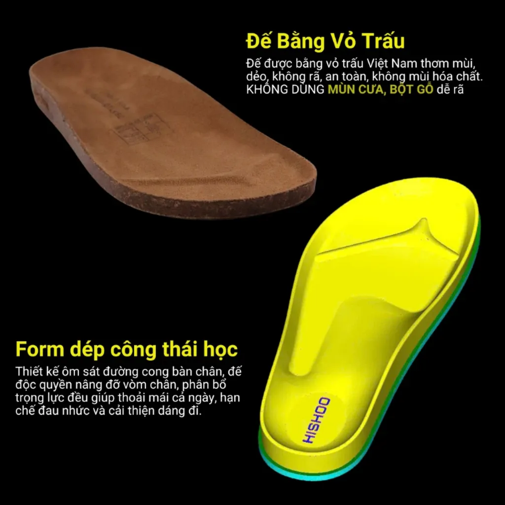 Ảnh Dép Đế Trấu Nam Nữ Birken Quai Ngang 2 Khóa Chất Liệu Da Bò Hishoo R093 3
