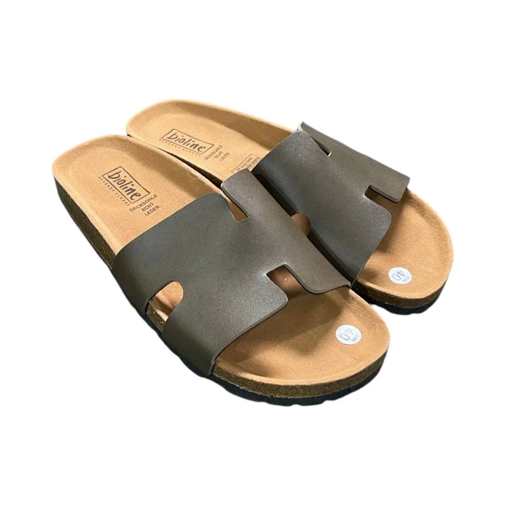 Ảnh Dép đế trấu chữ H nam nữ thời trang Birken cực xinh và cá tính BIOLINE - PU04 1
