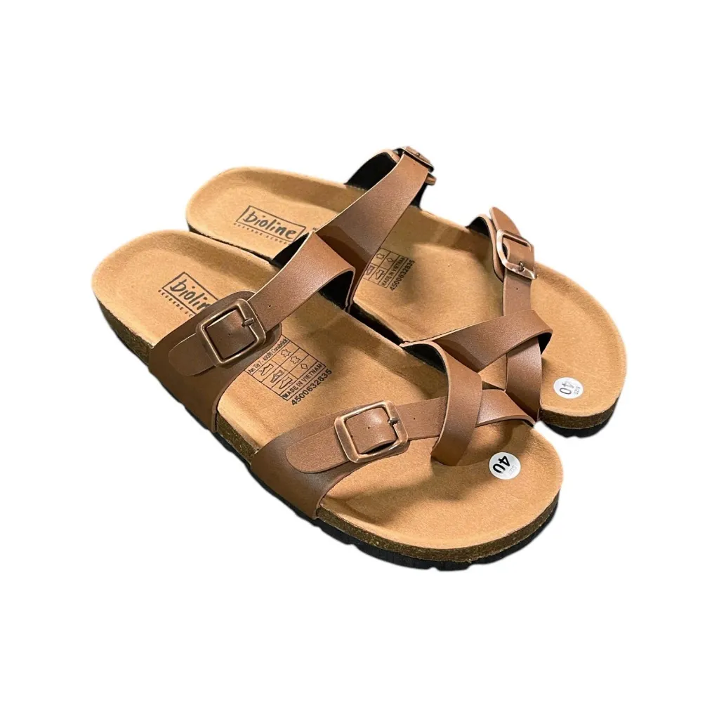 Ảnh Dép đế trấu xỏ ngón nam nữ Birken thời trang văn phòng BIOLINE - PU06 2