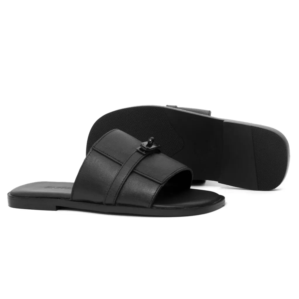 Ảnh Dép hm nam G2 Hamana kiểu dép quai ngang da bò đế phíp dáng sandal đi biển dép hermes thời trang cao cấp 3