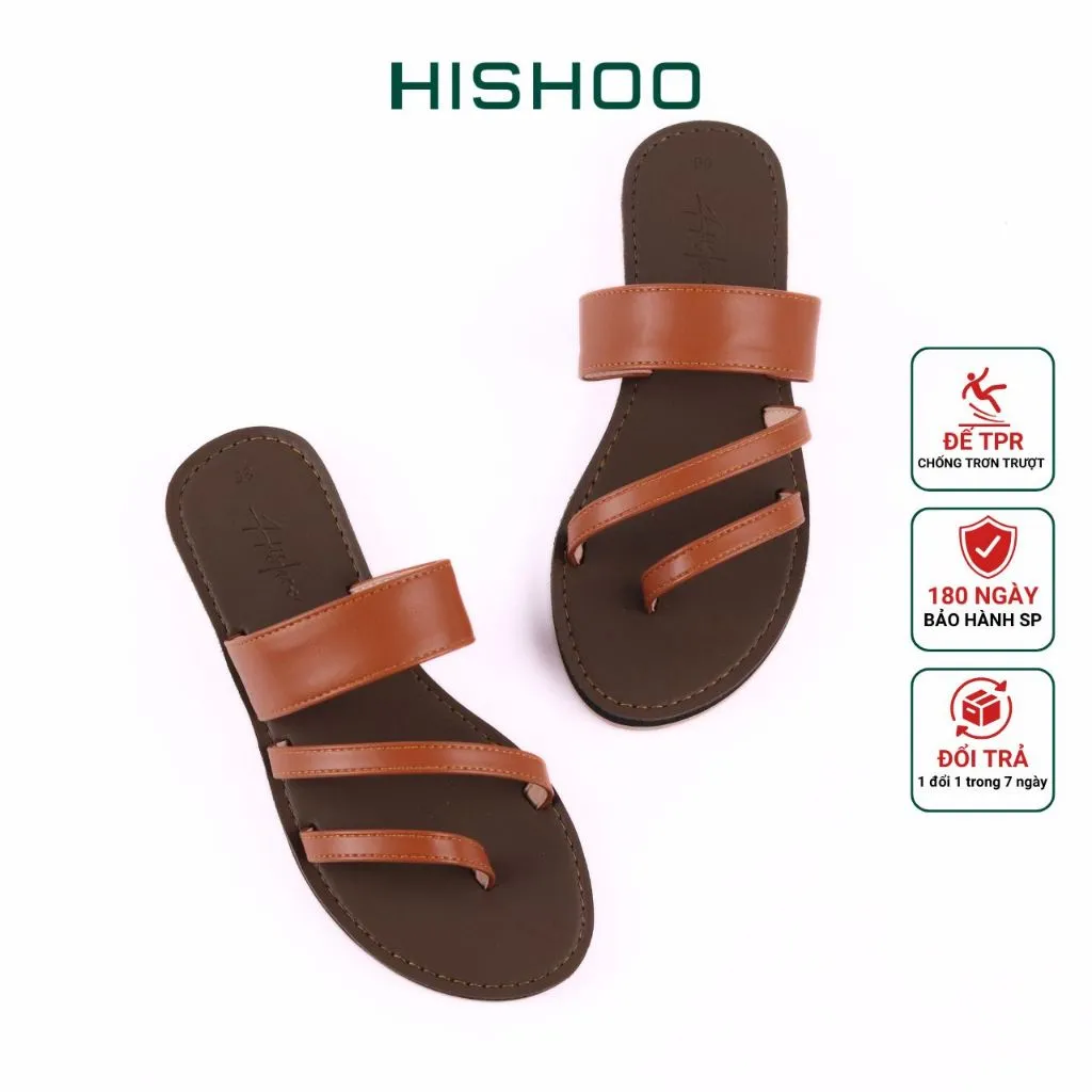 Ảnh Dép Lê Nữ Xỏ Ngón Thời Trang Hishoo Quai Ngang Cao Cấp Có Bigsize S035 1