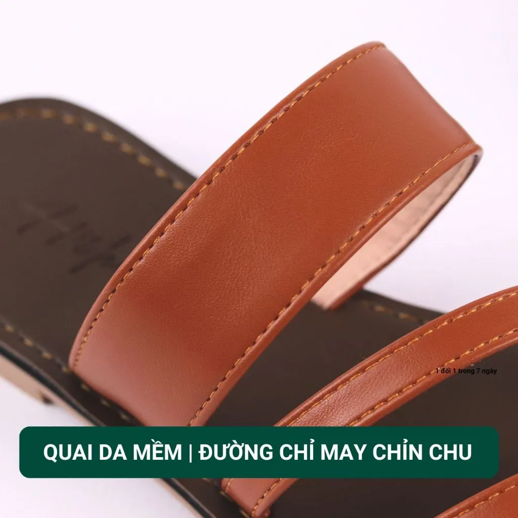 Ảnh Dép Lê Nữ Xỏ Ngón Thời Trang Hishoo Quai Ngang Cao Cấp Có Bigsize S035 2