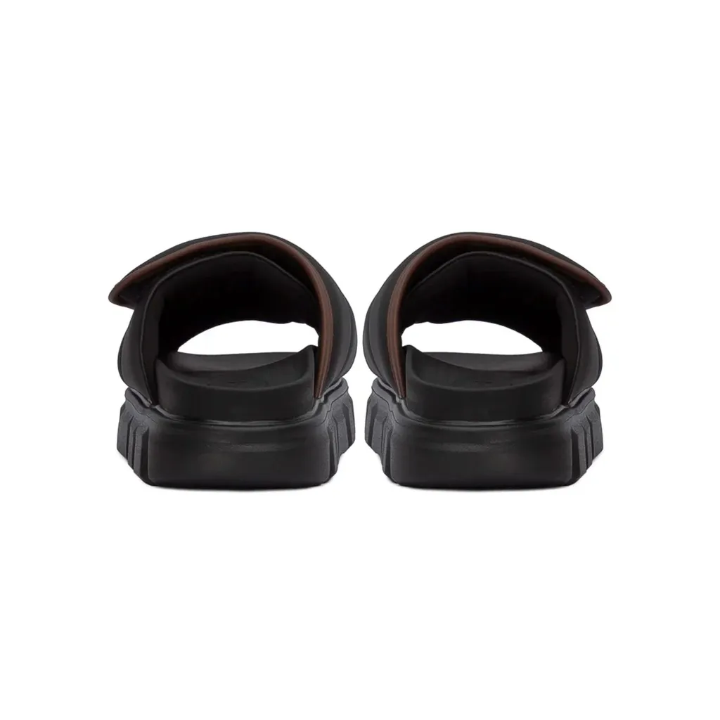 Ảnh Dép Nam Nữ Tăng Chiều Cao THE LARVA WOLF SLIDE SANDAL - BLACK & BROWN 3