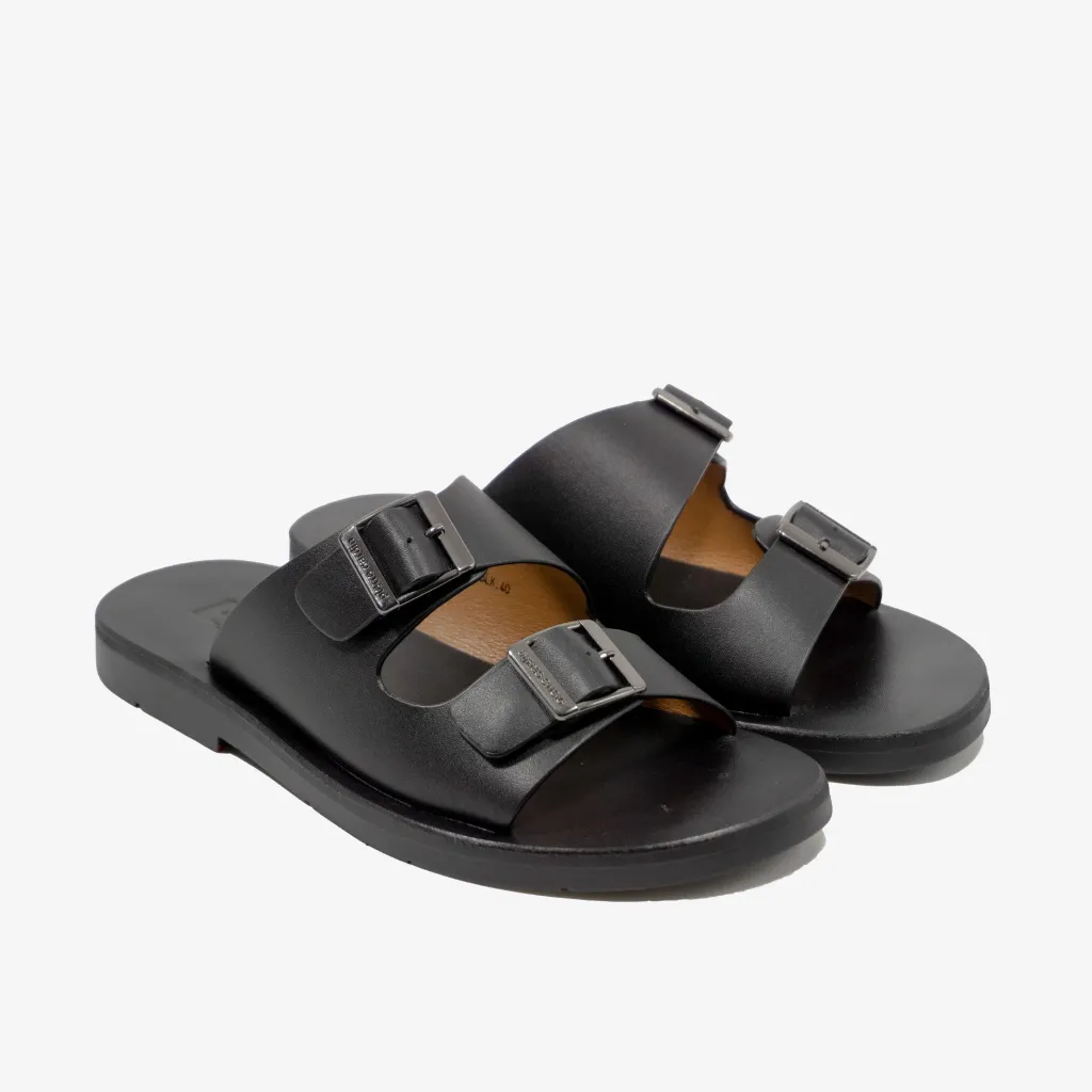Ảnh Dép nam Pierre Cardin Pháp da bò thật, đế cao su, thấm hút mồ hôi, chống trơn trượt 139 - hàng chính hãng 4